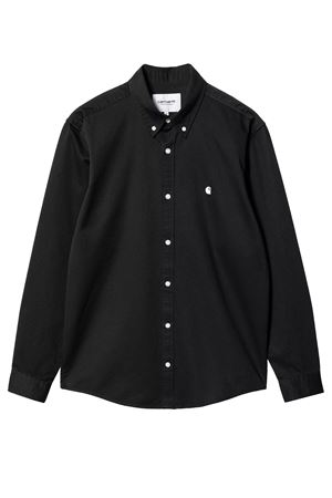 L/S Madison Shirt in twill di cotone nero CARHARTT WIP | I023339K02